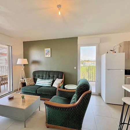Apartment Lumineux, Parking - 3 Pers. - Fr-1-252-205 Antibes
